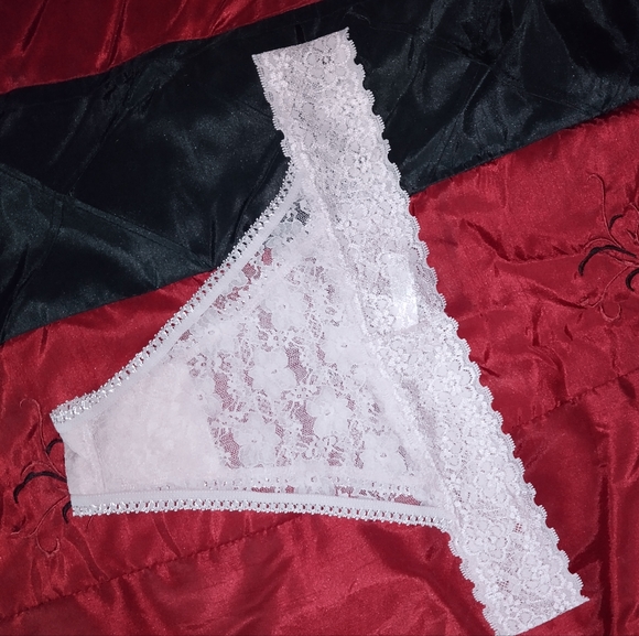 Nine West Lace Cheekster Panty Set in Black & Blush Size XL New or Used - Picture 3 of 7